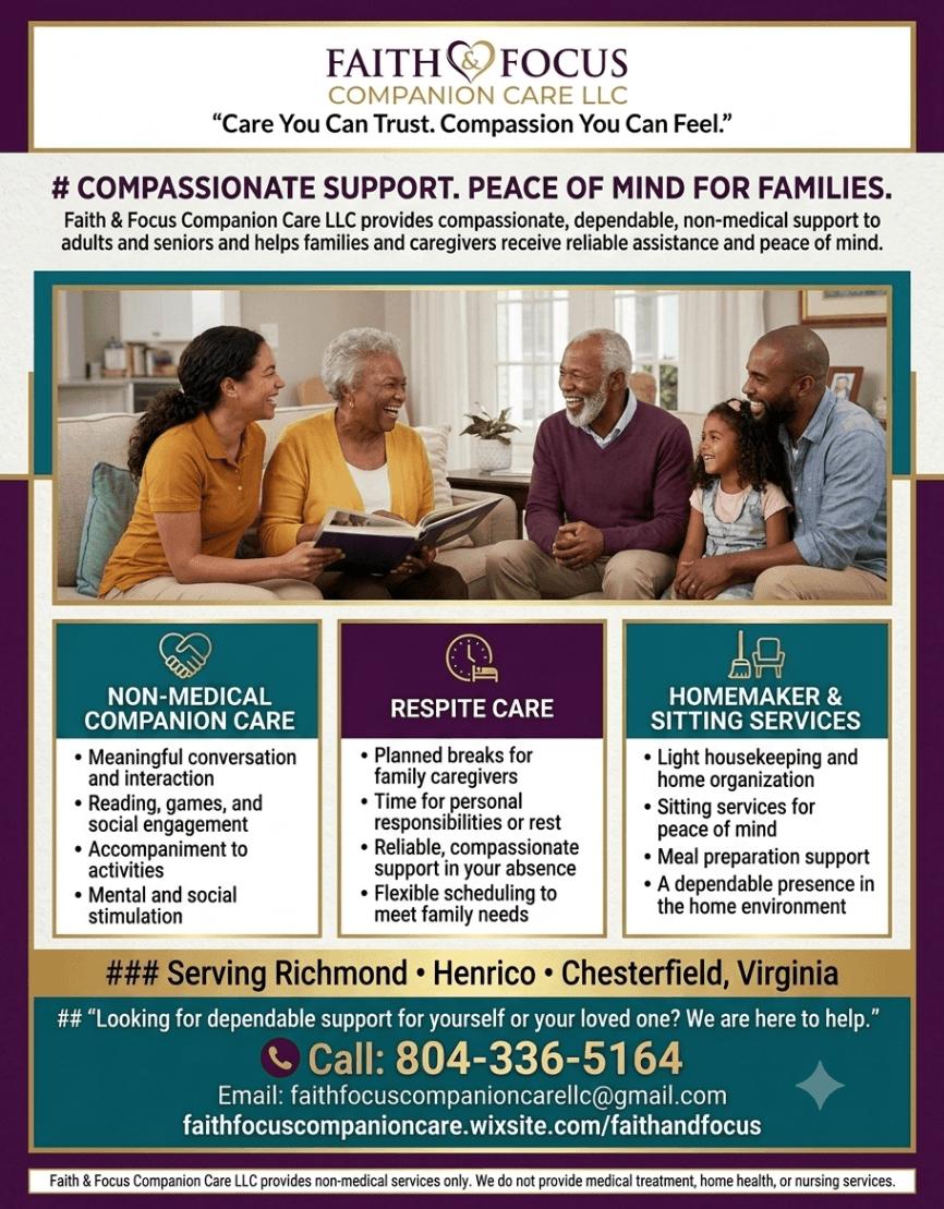 Faith & Focus Companion Care LLC facility photo